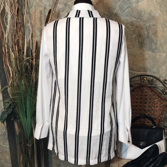 DO + BE 🌹 Black and white striped vest - Picture 8 of 11
